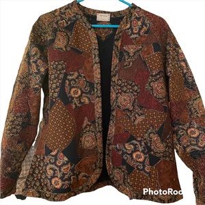 Vintage Hand Crafted Patchwork Quilt Jacket